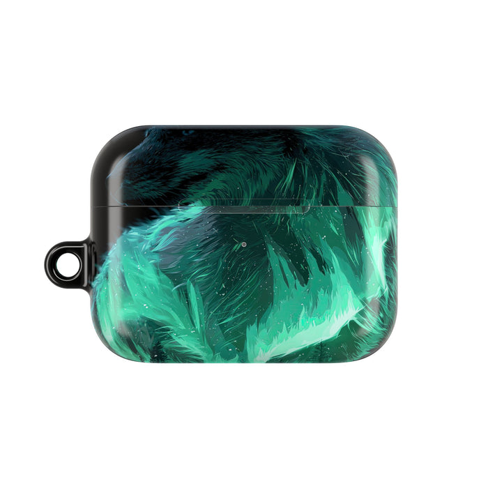 Nordic Aurora Fox · Hard Case for AirPods & AirPods Pro · Teal