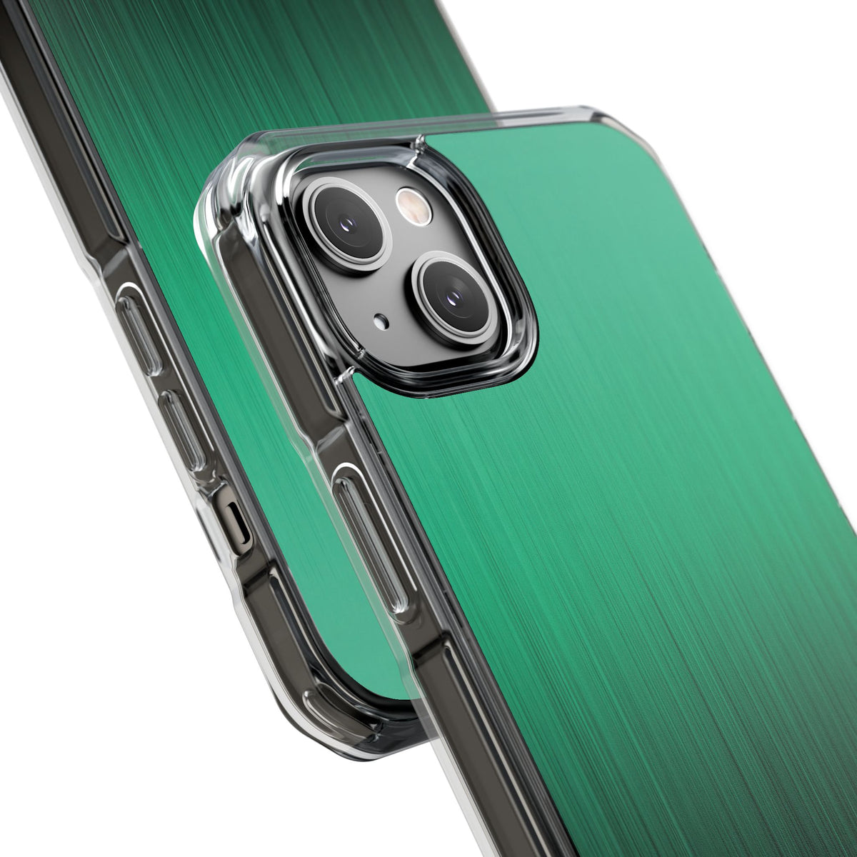 Emerald Cascade · Clear Impact Magnetic Phone Case for iPhone · Green