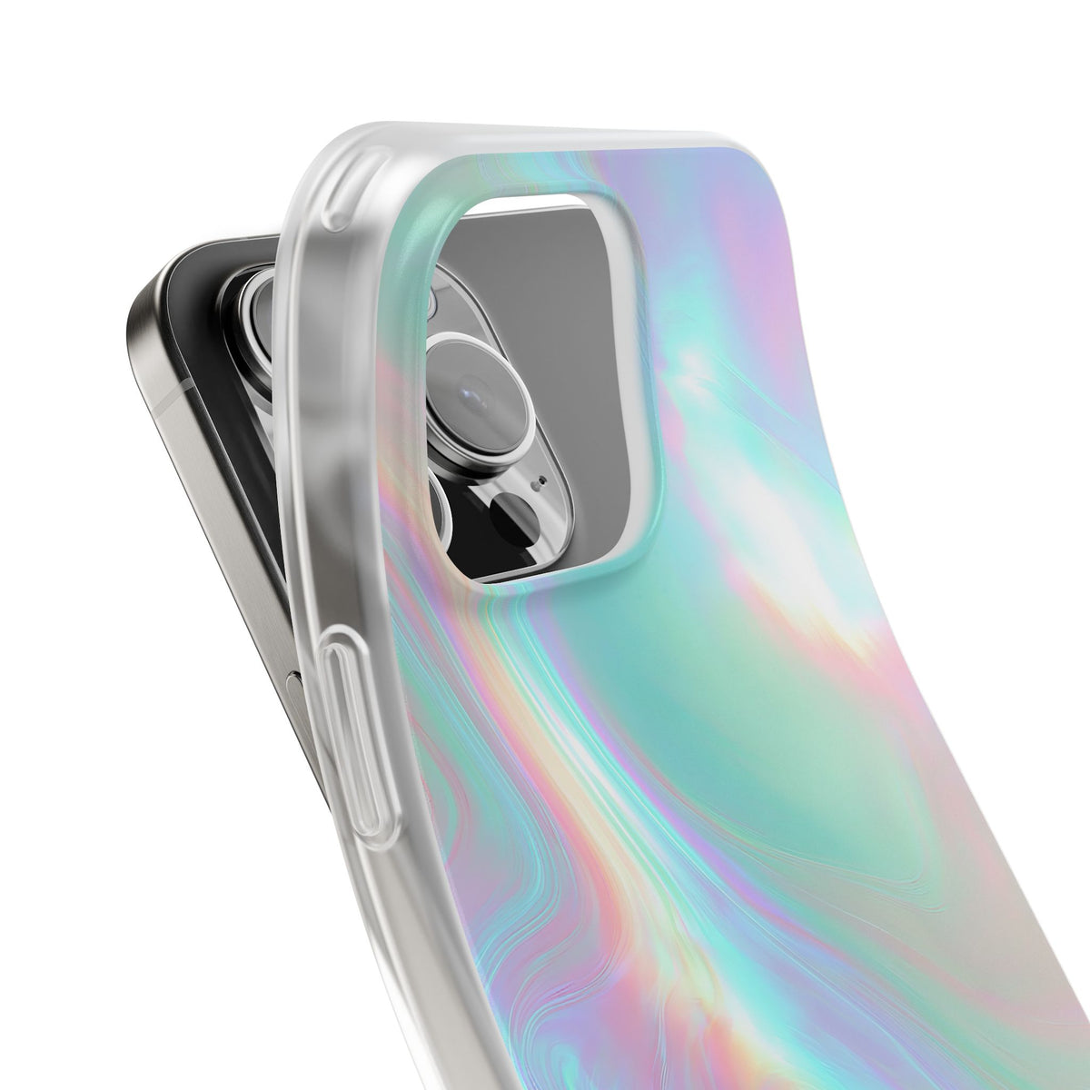 Prismatic Liquid Light · Lite Phone Case for iPhone ·  Teal