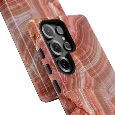 Blushing Rose Strata · Tough Phone Case for Samsung · Pink