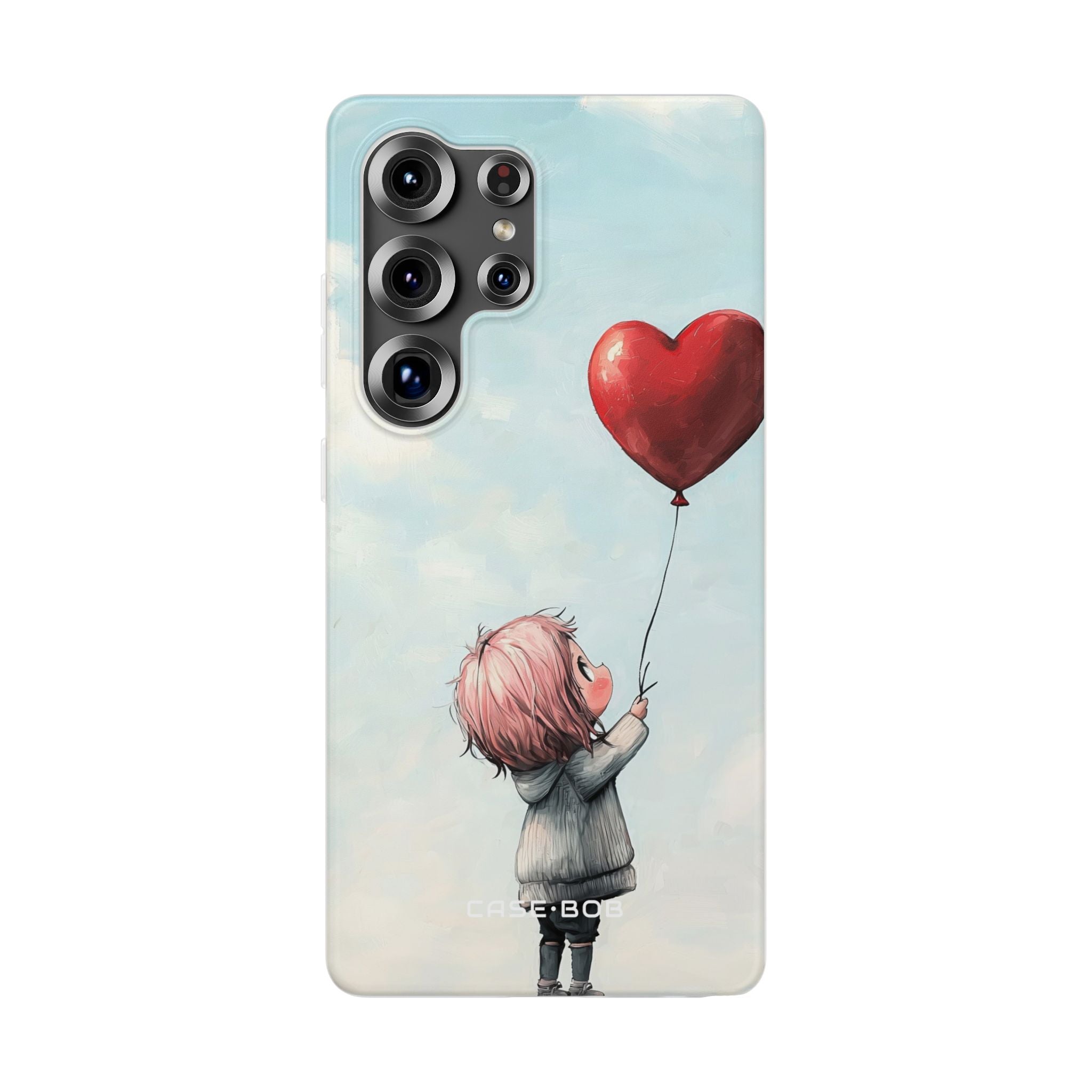 Heart Balloon Glow Samsung S25 Ultra Case - Soft