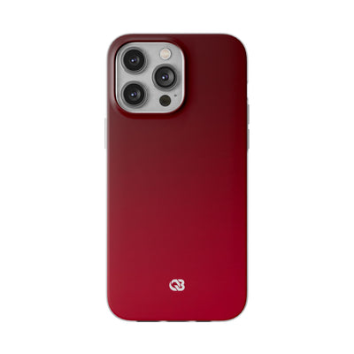 Red Lite Phone Case for iPhone - Crimson Velvet Fade