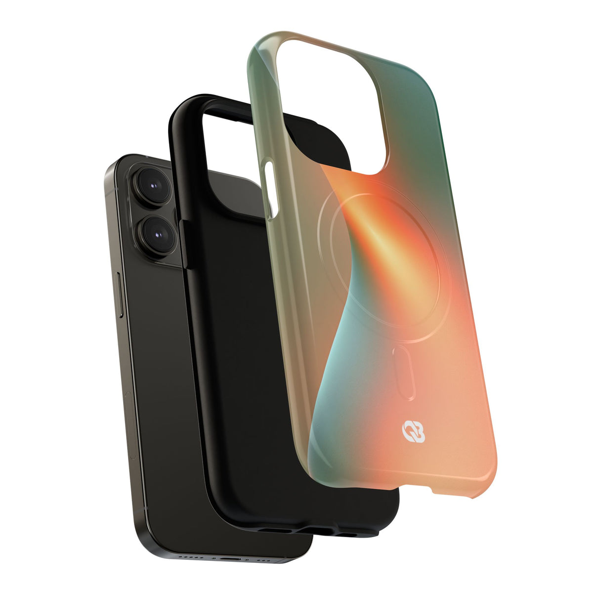 Radiant Contour · Tough 2.0 Magnetic Phone Case for iPhone · Orange
