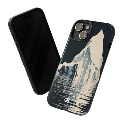 Blue Tough Phone Case for iPhone - Frozen Navy Monolith
