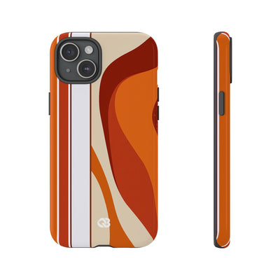 Terracotta Strata · Tough Phone Case for iPhone · Orange
