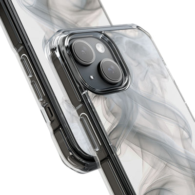 Vapor Noir · Clear Impact Magnetic Phone Case for iPhone ·  White