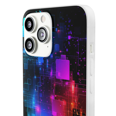 Spectral Circuit Grid · Lite Phone Case for iPhone ·  Black