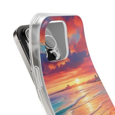 Crimson Shore Horizon · Soft Handyhülle für iPhone