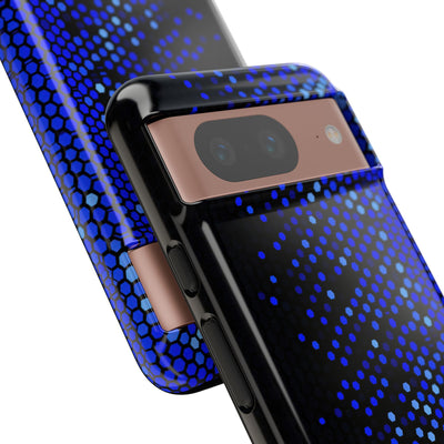 Cobalt Hex Dispersion · Tough Phone Case for Pixel ·  Blue
