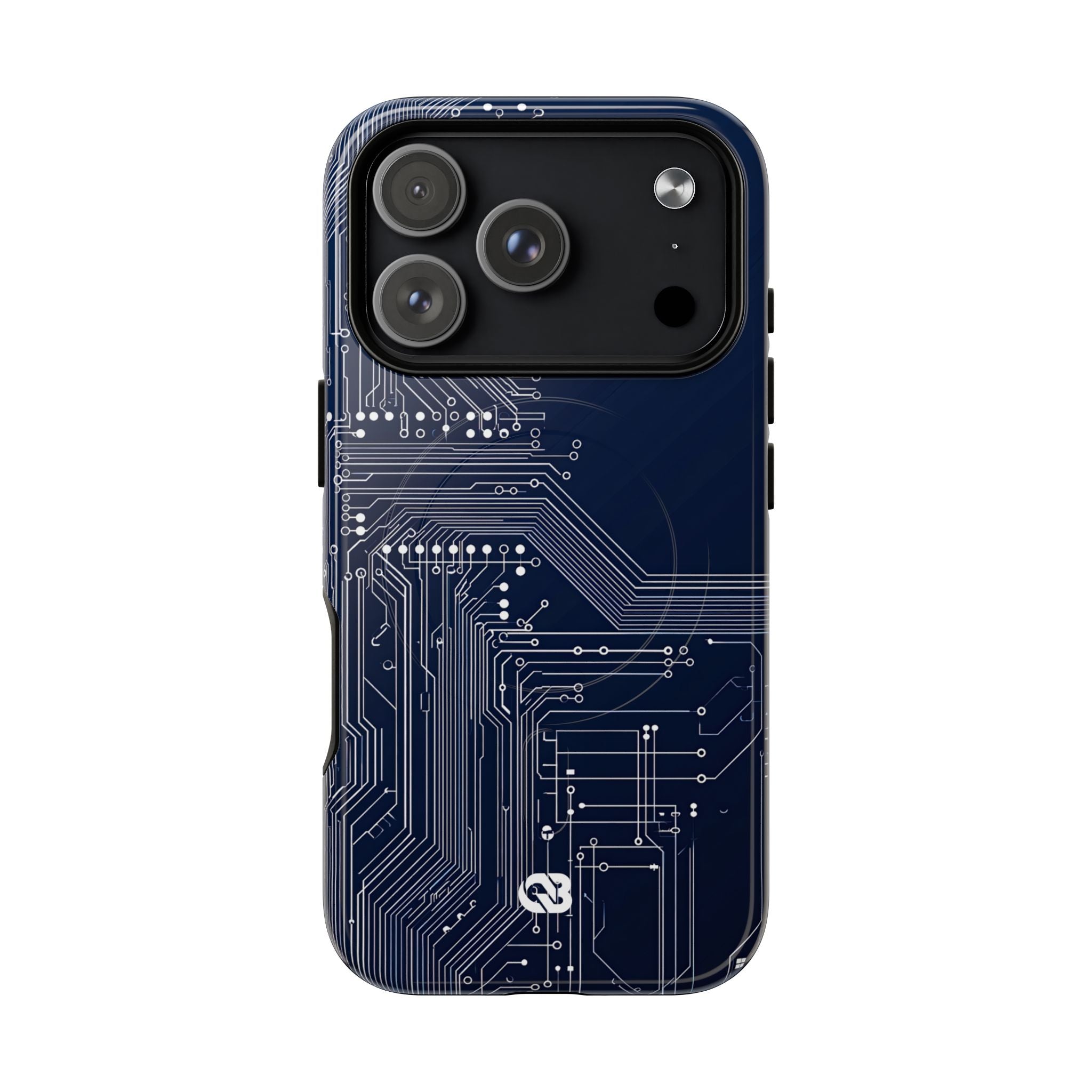 Blue Tough 2.0 Magsafe Phone Case for iPhone - Cobalt Data Stream