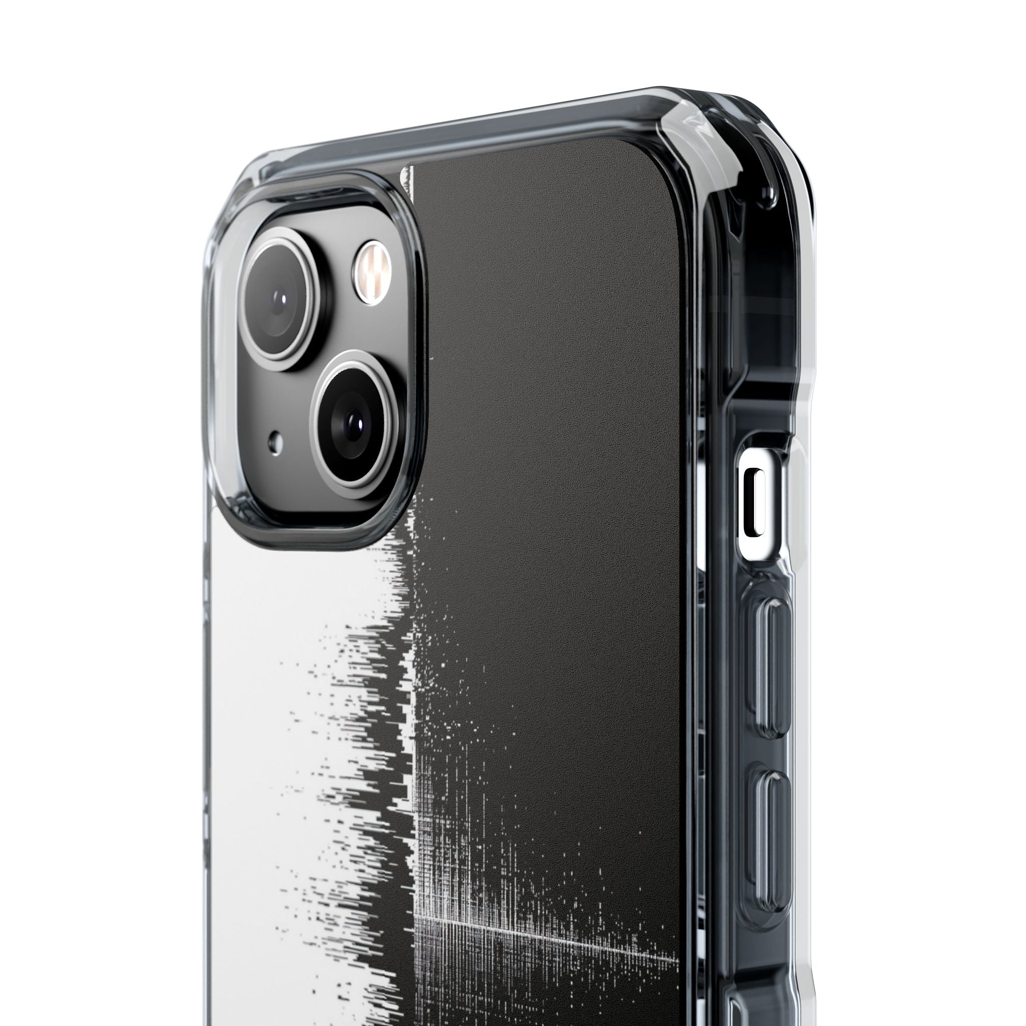 Black Impact MagSafe Phone Case for iPhone - Static Signal Split