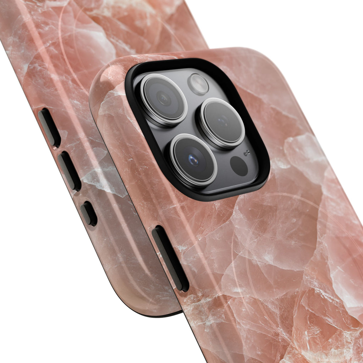Rose Quartz Facet · Tough 2.0 Magnetic Phone Case for iPhone · Pink