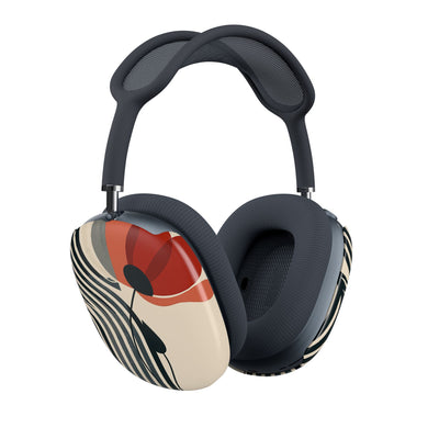 Modernist Poppy · Hard Case for AirPods Max · Beige