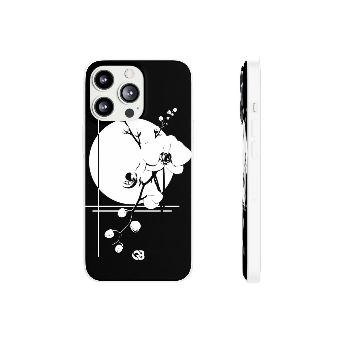Nocturne Orchid Bloom · Lite Phone Case for iPhone ·  Black