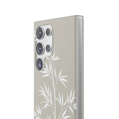 Beige Lite Phone Case for Samsung - Sandstone Bamboo Stalks
