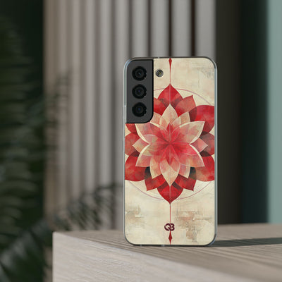 Crimson Petal Peak · Soft Phone Case for Samsung