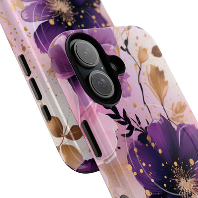 Gilded Violet Bloom · Tough+ Phone Case for iPhone · Magsafe