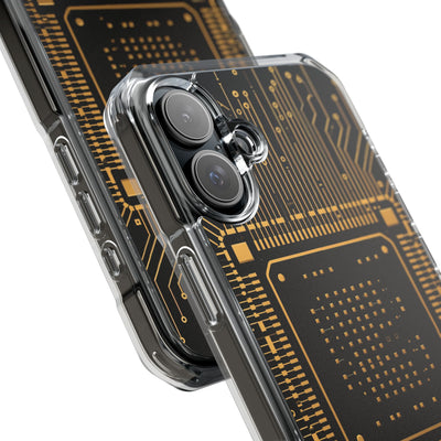 Gold Impact MagSafe Phone Case for iPhone - Cyber Gold Processor