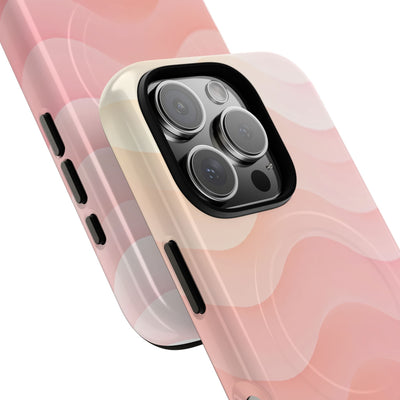 Blush Horizon Waves · Tough 2.0 Magnetic Phone Case for iPhone · Pink