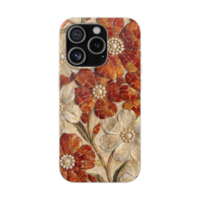 Carnelian Pearl Bloom · Lite Phone Case for iPhone ·  Orange