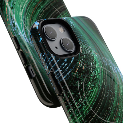 Orbital Data Stream · Tough 2.0 Magnetic Phone Case for iPhone · Green