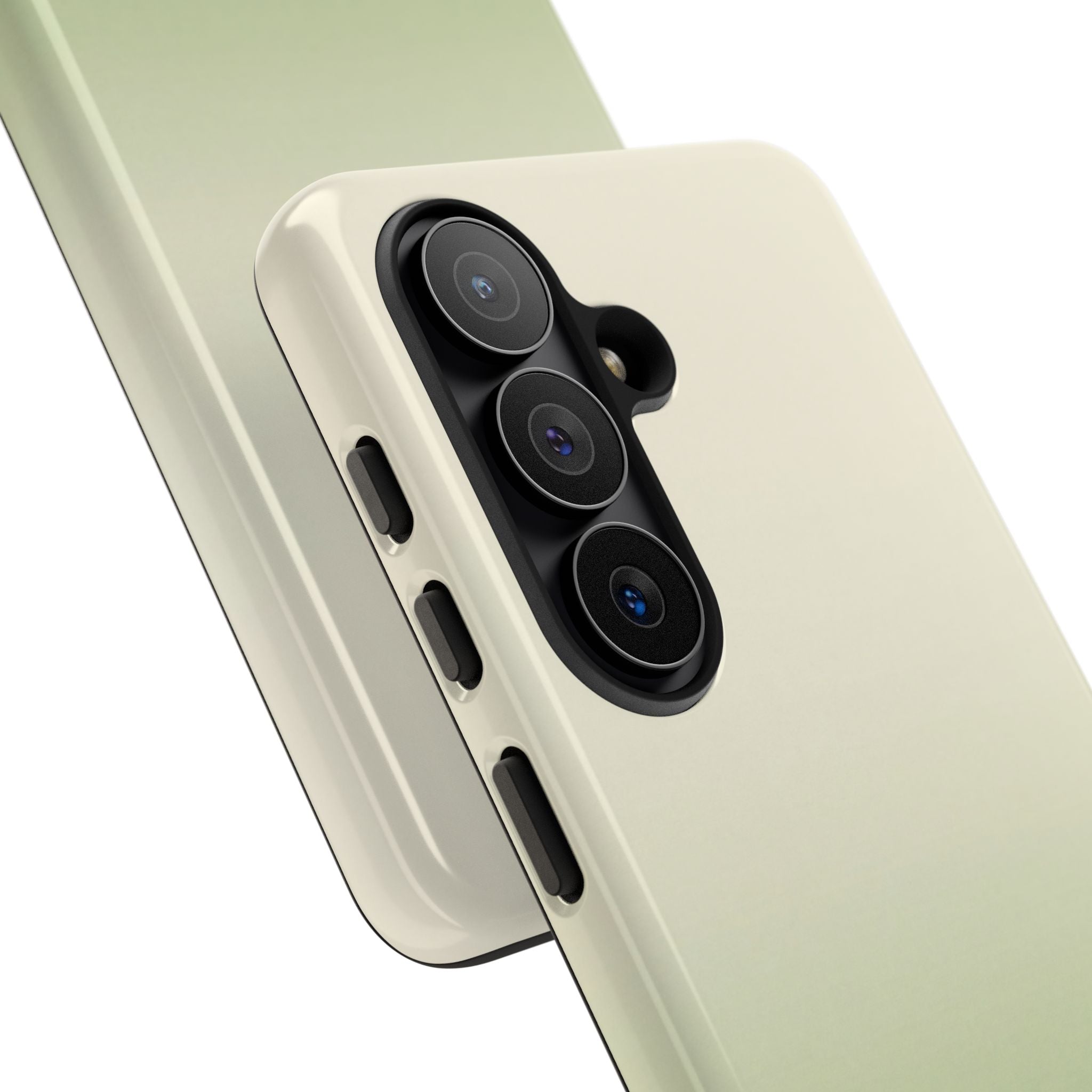 Green Tough Phone Case for Samsung - Bone Sage Fade