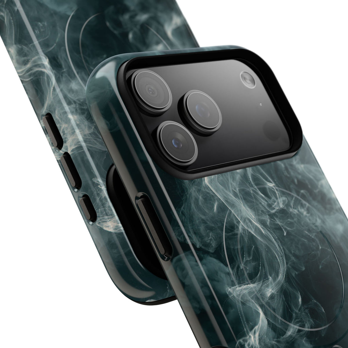 Luminescent Vapor Drift · Tough 2.0 Magnetic Phone Case for iPhone · Teal