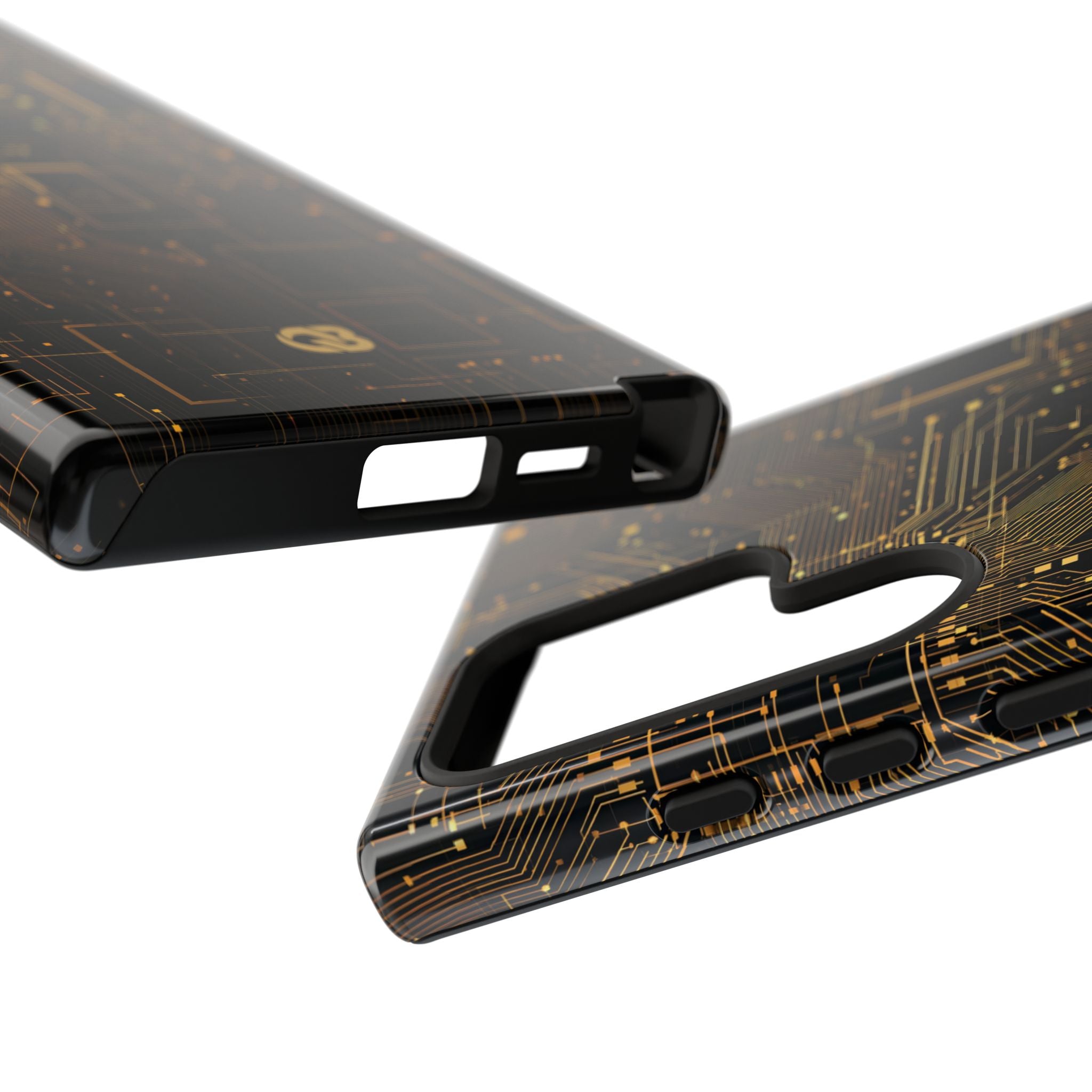 Gold Tough Phone Case for Samsung - Amber Core Mainframe