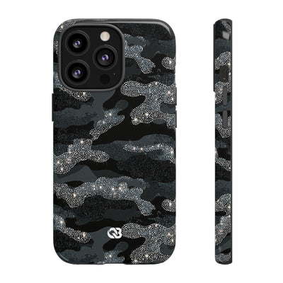 Glitter Shadow Camo · Tough Phone Case for iPhone · Black