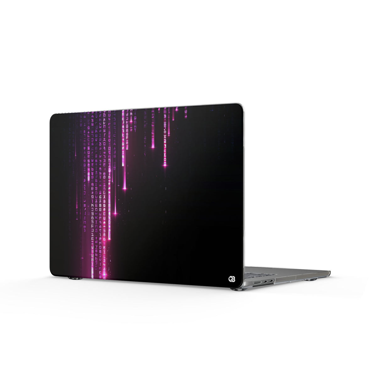 Binary Cascade · Clear Hard Case for MacBook · Black