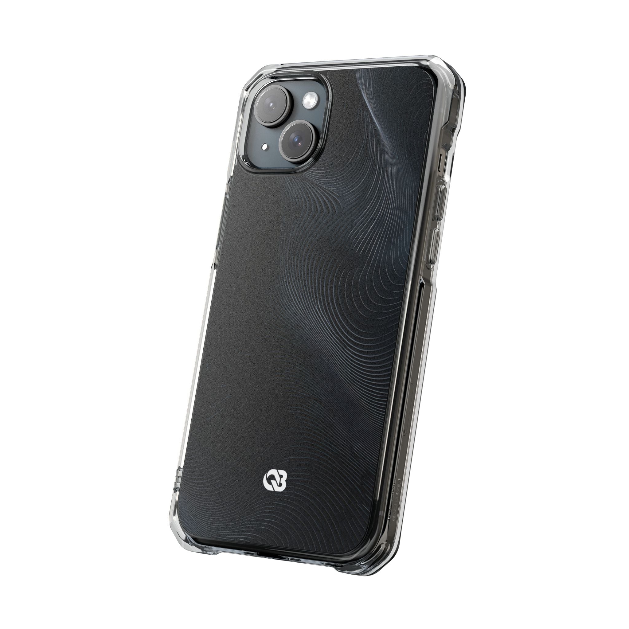 Black Impact MagSafe Phone Case for iPhone - Obsidian Ridge Flux