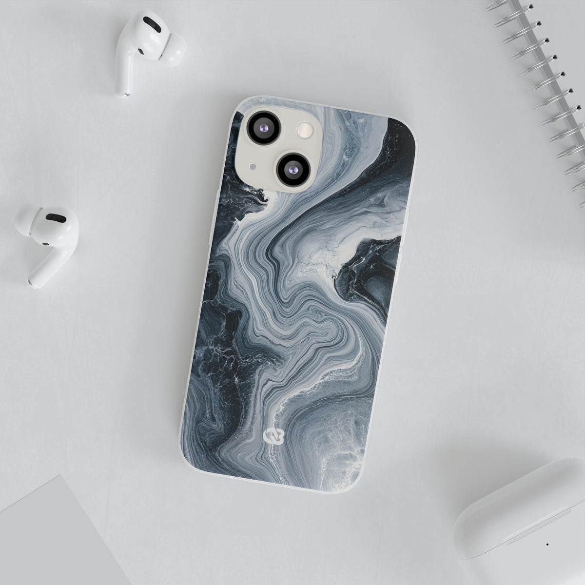 Suminagashi Ink Flow · Lite Phone Case for iPhone ·  Grey