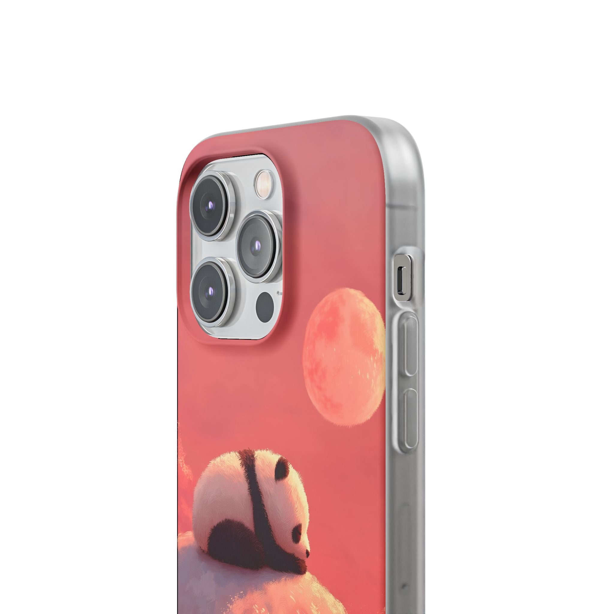 Rose Moon Panda · Soft Phone Case for iPhone