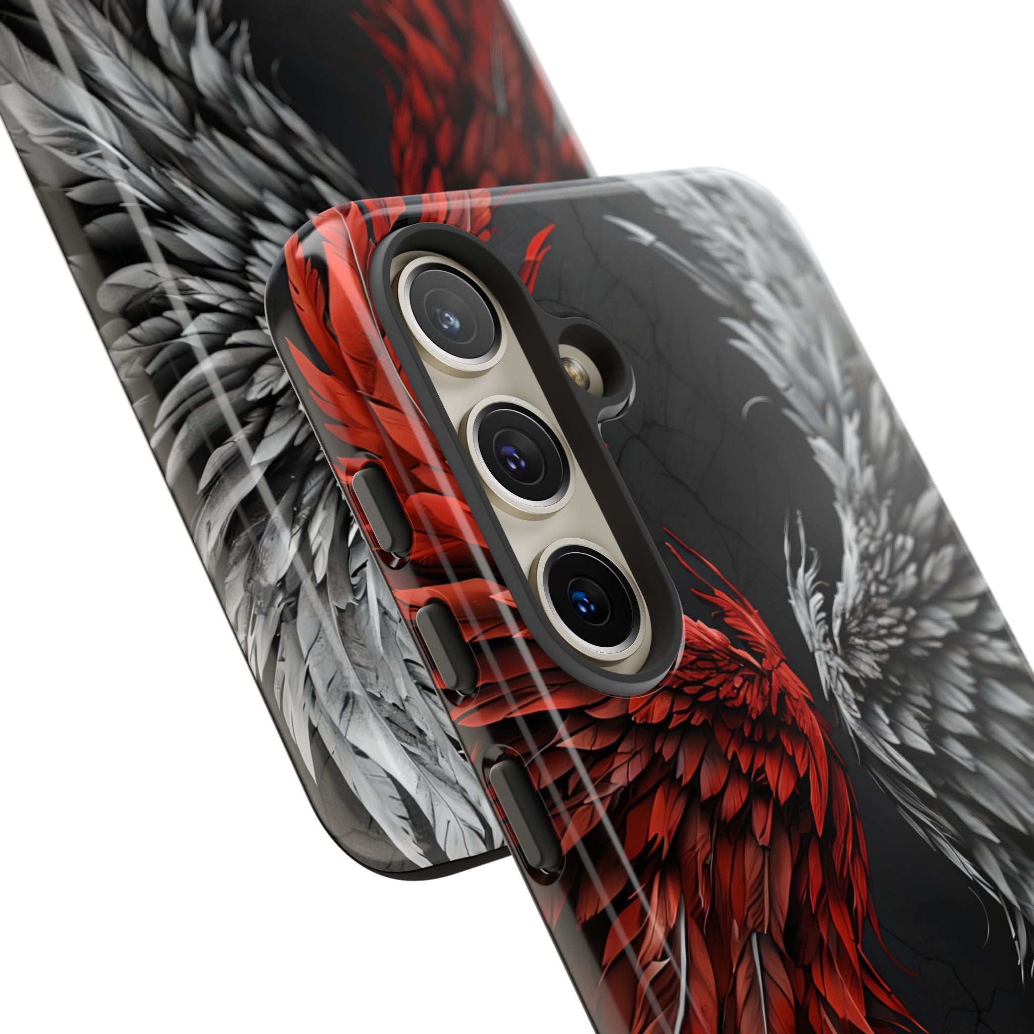 Split Crimson Wing · Tough Handyhülle für Samsung