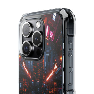 Cybernetic Reactor Core · Clear Impact Magnetic Phone Case for iPhone · Black