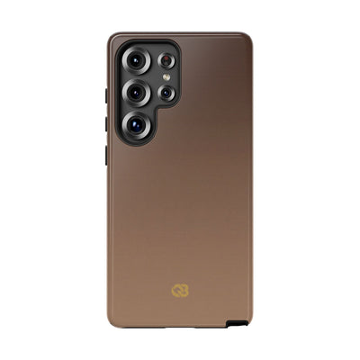 Brown Tough Phone Case for Samsung - Smoked Caramel Fade