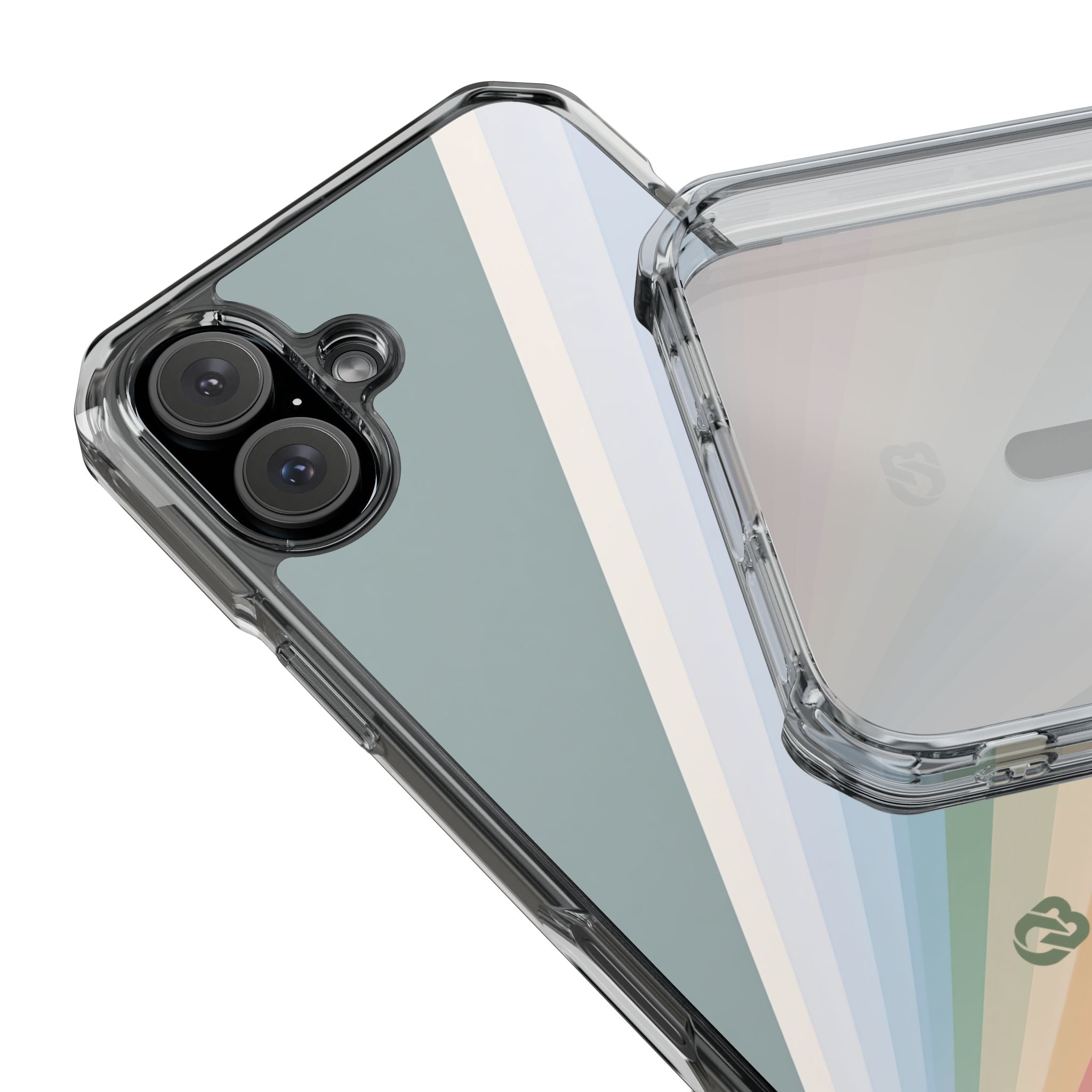 Green Impact MagSafe Phone Case for iPhone - Sage Prism Beam