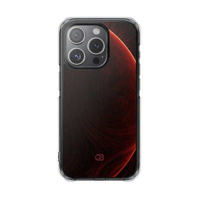 Red Impact MagSafe Phone Case for iPhone - Crimson Flare Flux