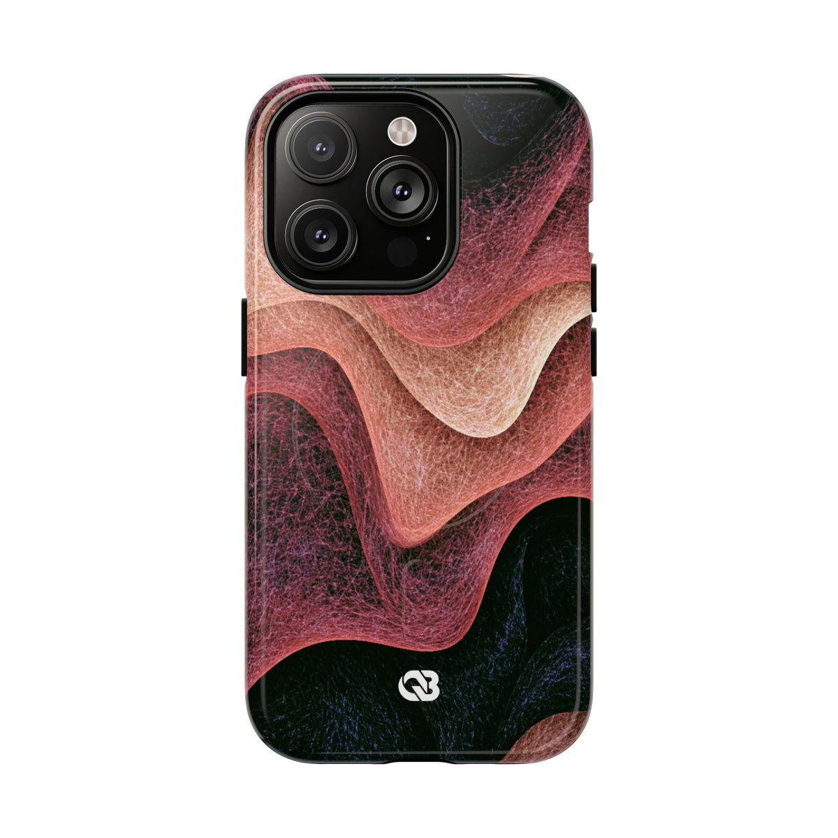 Rose Contour Waves · Tough 2.0 Magnetic Phone Case for iPhone · Pink