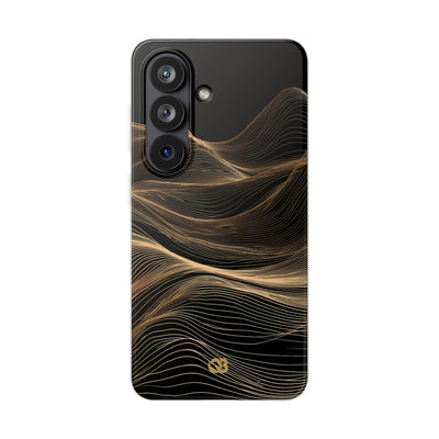 Black Lite Phone Case for Samsung - Copper Topo Ridge
