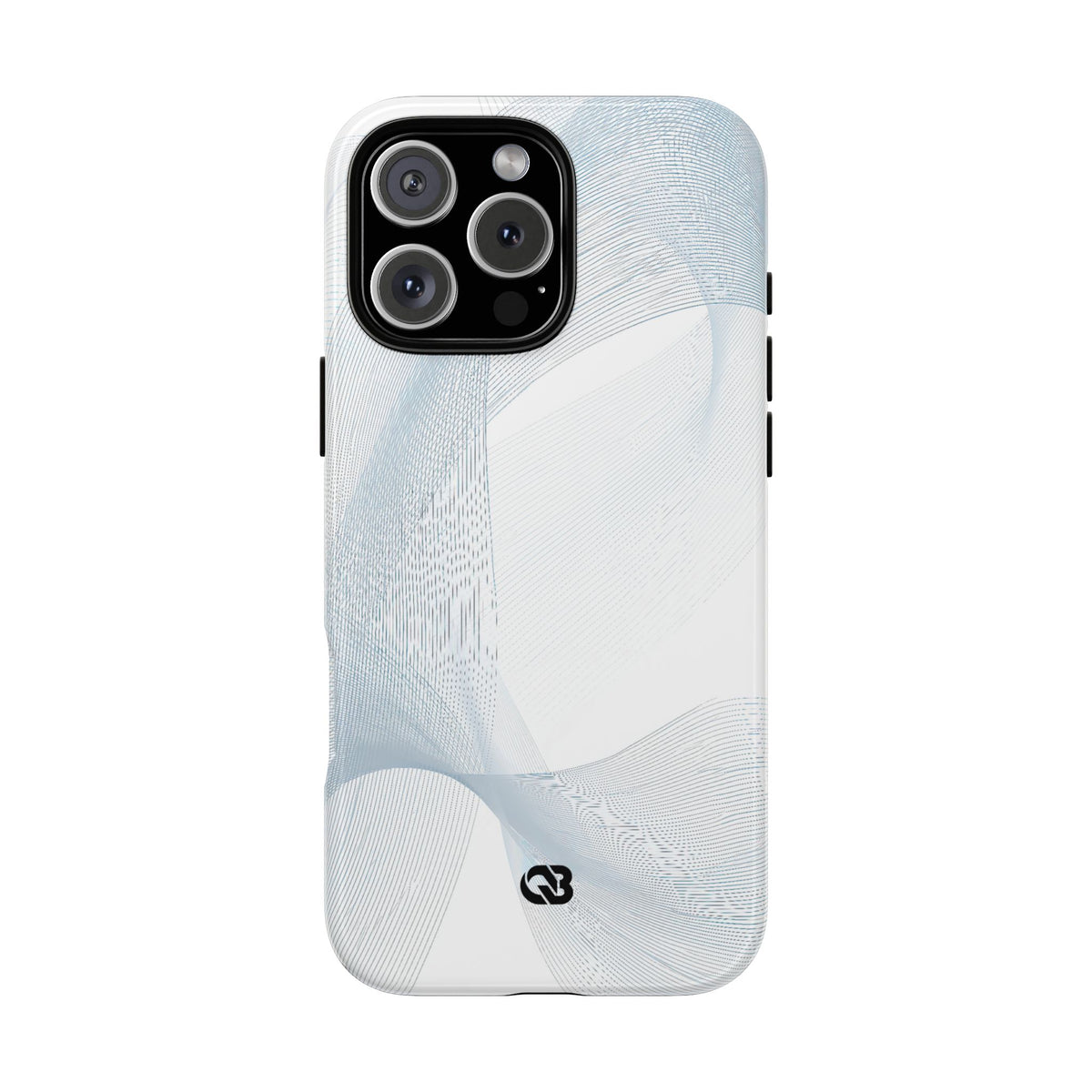 Glacial Contour Waves · Tough Phone Case for iPhone · White