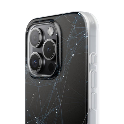 Black Lite Phone Case for iPhone - Arctic Neural Mesh