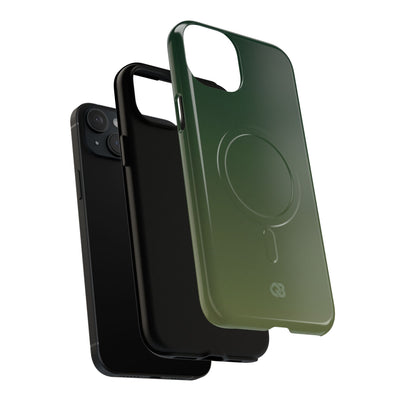 Green Tough 2.0 Magsafe Phone Case for iPhone - Shadow Moss Grain
