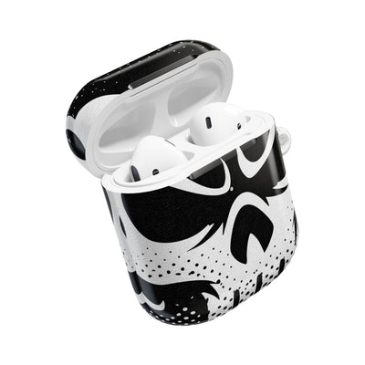 Phantom Halftone · Hard Case for AirPods & AirPods Pro · Black