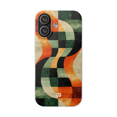 Burnt Orange Curve · Soft Phone Case for iPhone