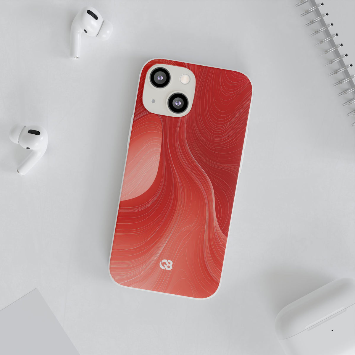 Crimson Dunes · Lite Phone Case for iPhone ·  Red