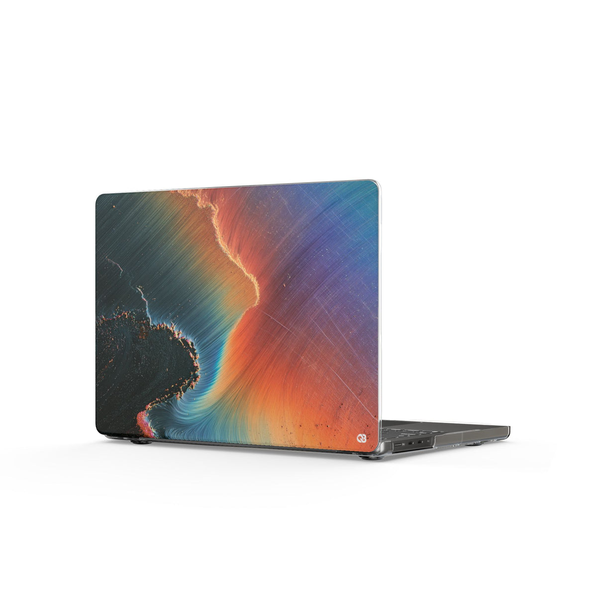 Prismatic Aura Shift · Clear Hard Case for MacBook · Blue