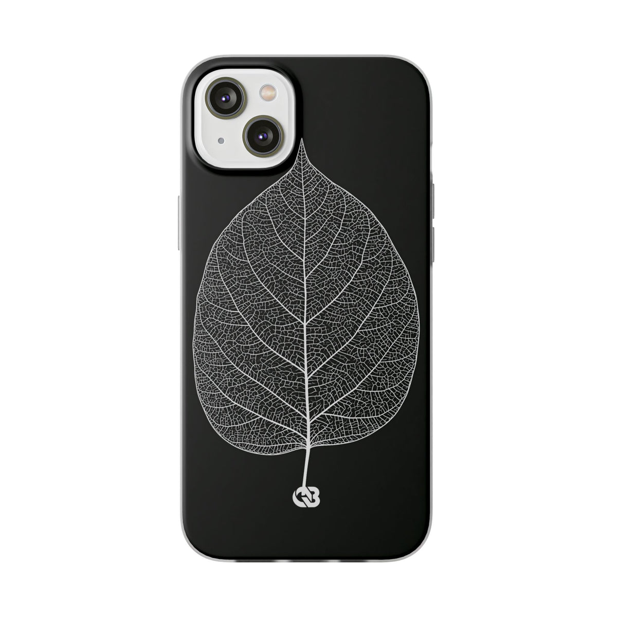 Monochrome Leaf Skeleton · Lite Phone Case for iPhone ·  Black