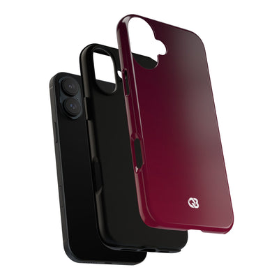 Red Tough Phone Case for iPhone - Deep Sangria Gradient