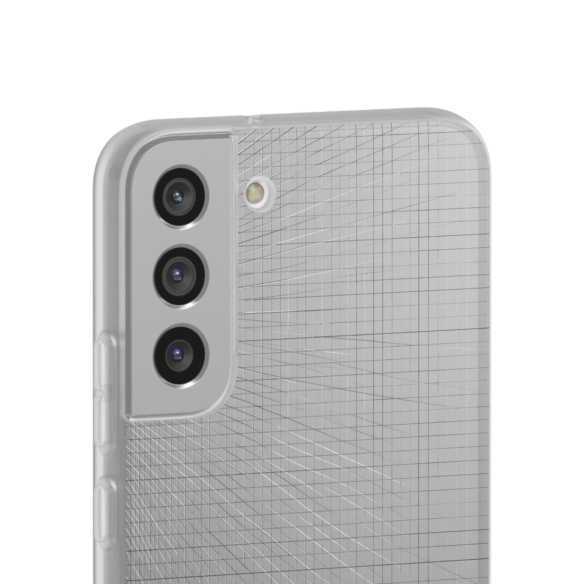 Grey Lite Phone Case for Samsung - Chrome Mesh Warp